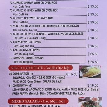 Saigon 2 - February 2026 menu - Vietnamese Near Me - Rio Rancho, New Mexico