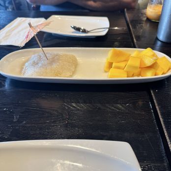 Buddha Thai Bistro - Mango with stocking rice dessert. - Thai Near Me - Vacaville, California Buddha Thai Bistro - Mango with stocking rice dessert. - Thai Near Me - Vacaville, California