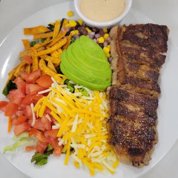 Center Street Grill - Southwest Salad with NY Steak - Steakhouses Near Me - Turlock, California Center Street Grill - Southwest Salad with NY Steak - Steakhouses Near Me - Turlock, California