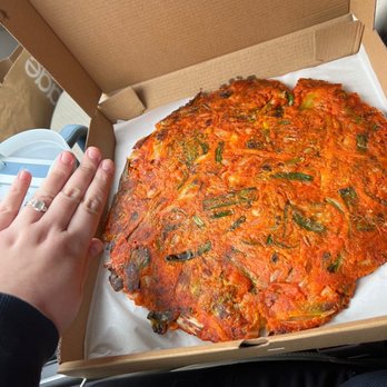 Modoo Restaurant - GIANT KIMCHI PANCAKE - Korean Near Me - Lynnwood, Washington Modoo Restaurant - GIANT KIMCHI PANCAKE - Korean Near Me - Lynnwood, Washington