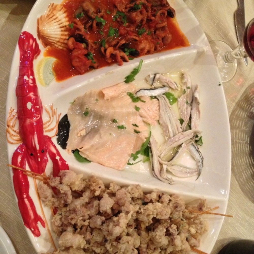 Seafood appetizer for two. Seafood appetizer for two.