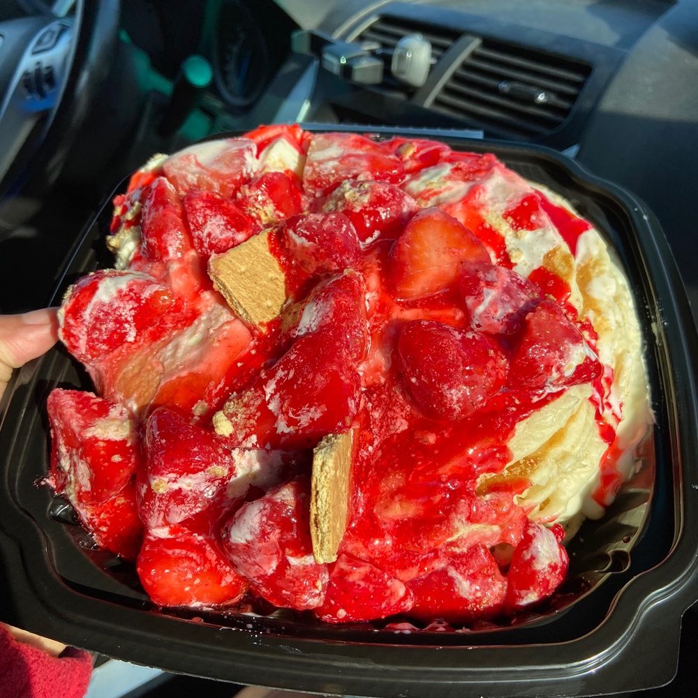 Stacked - Strawberry Cheesecake Pancakes - Breakfast & Brunch Near Me - Oak Lawn, Illinois Stacked - Strawberry Cheesecake Pancakes - Breakfast & Brunch Near Me - Oak Lawn, Illinois