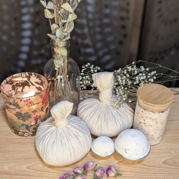 Two Spirals - Herbal compresses used in the Signature Ritual - Massage Near Me - Chattanooga, Tennessee Two Spirals - Herbal compresses used in the Signature Ritual - Massage Near Me - Chattanooga, Tennessee
