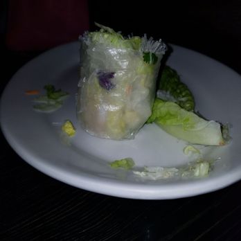 Thai House - Spring roll with 2 baby shrimp and a bunch of veggies and noodles to make it look fat! - Thai Near Me - Modesto, California Thai House - Spring roll with 2 baby shrimp and a bunch of veggies and noodles to make it look fat! - Thai Near Me - Modesto, California