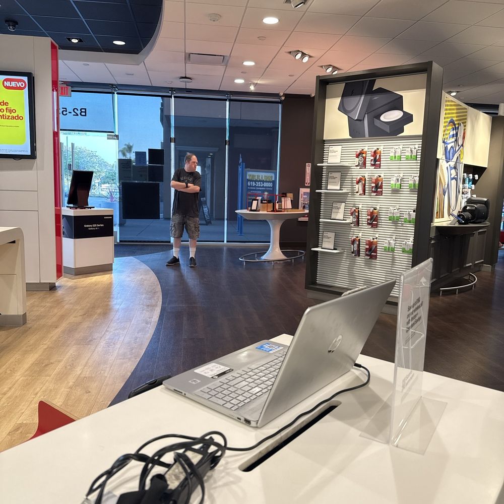 Inside store