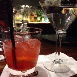 Old fashion and vodka martini Old fashion and vodka martini
