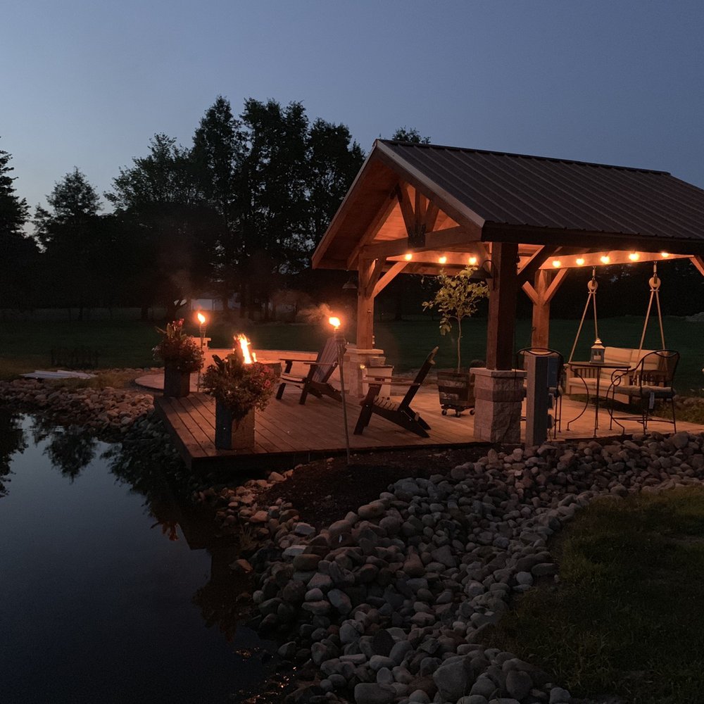 Enchanted Gardens Landscaping - Pavilion and pond landscaping - Landscaping Near Me - Canfield, Ohio