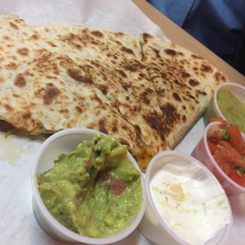 Cal Eats Fresh Mexican Grill - Massive quesadilla ! (Came w/ 4 slices, hubby ate one before I could take a pic!) - Mexican Near Me - Newark, California