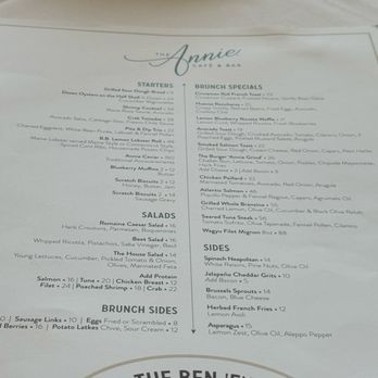 The Annie Cafe & Bar - Menu - Breakfast & Brunch Near Me - Houston, Texas The Annie Cafe & Bar - Menu - Breakfast & Brunch Near Me - Houston, Texas