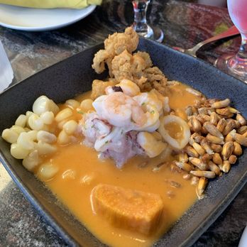 Callao Peruvian Cuisine - Ceviche and calamari appetizer - Peruvian Near Me - Los Altos, California