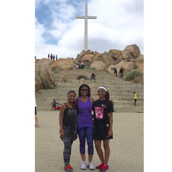 Mount Rubidoux Trail - Hiking up with my girls. The tranquility at the cross is awesome! - Hiking Near Me - Riverside, California Mount Rubidoux Trail - Hiking up with my girls. The tranquility at the cross is awesome! - Hiking Near Me - Riverside, California
