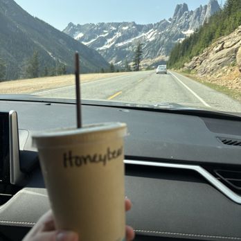 Mazama Store - Iced honey bear latte - Grocery Near Me - Mazama, Washington