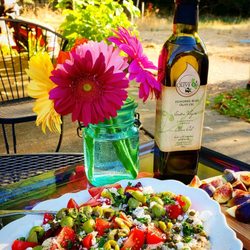 Gifted - Loaded hummus featuring locally grown Hundred Acre Olive Oil. Recipe on our blog at
 https://bit.ly/2NQb0AQ