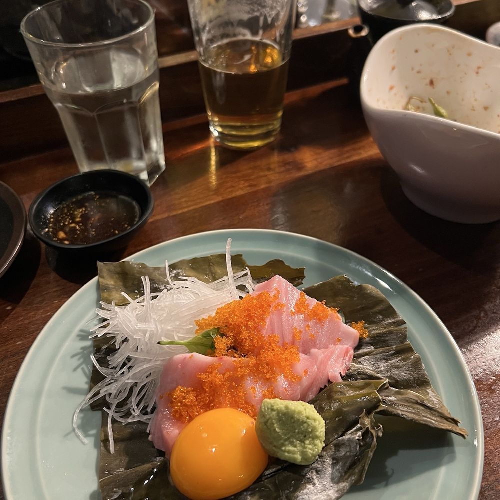 Ryoko's - O toro with tobiko and egg. Never had it with raw egg before and it was amazing! - Sushi Bars Near Me - San Francisco, California Ryoko's - O toro with tobiko and egg. Never had it with raw egg before and it was amazing! - Sushi Bars Near Me - San Francisco, California