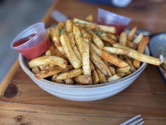 Photo of Steins Beer Garden & Restaurant - Mountain View, CA, US. Cajun Fries