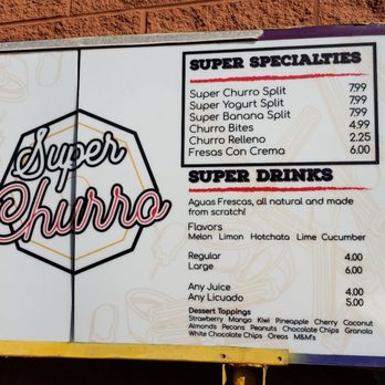 Super Churro Split - Menu - Ice Cream & Frozen Yogurt Near Me - El Paso, Texas