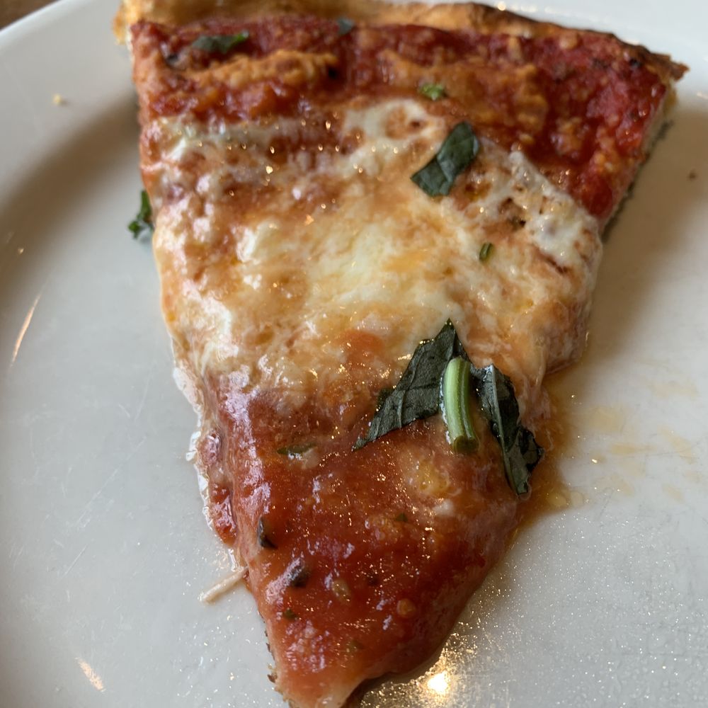 My slice of the apparently Hard Baked margherita pizza.