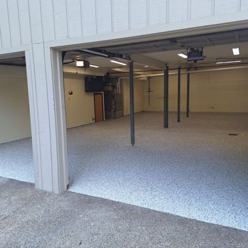 The Epoxy Dude - End of day one final clear coat tomorrow - Garage Door Services Near Me