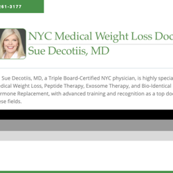 Sue Decotiis, MD: NYC Medical Weight Loss Doctor - Sue Decotiis, MD - NYC Medical Weight Loss Doctor Cover