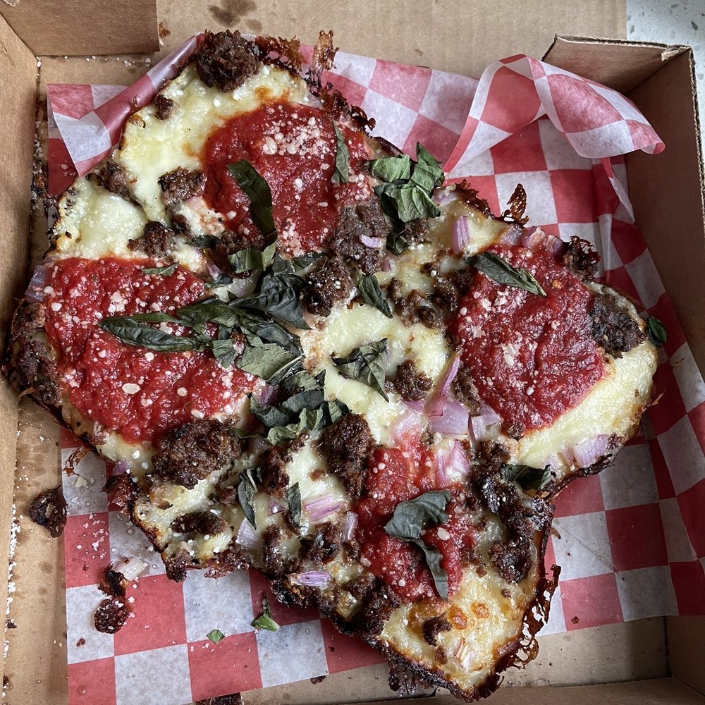 Pizza Wizard - Vegan "meatball" pizza - Pizza Near Me - Rochester, New York Pizza Wizard - Vegan "meatball" pizza - Pizza Near Me - Rochester, New York