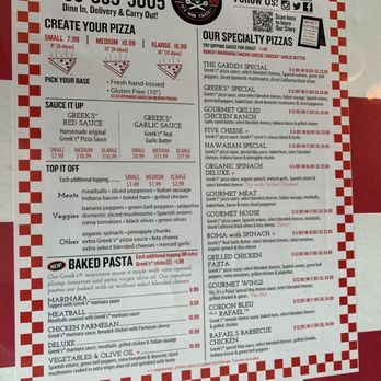 Greek's Pizzeria - Menu - Italian Near Me - Lebanon, Indiana Greek's Pizzeria - Menu - Italian Near Me - Lebanon, Indiana