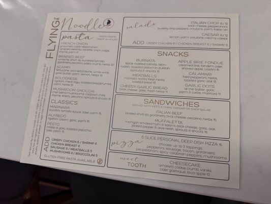 Menu photo 2 Poppycocks Traverse City, MI