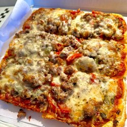 FM Pizza and Sausage - Sausage pepper and onion pie.