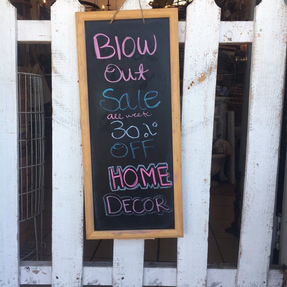 Blow out sale all week long off home decor! 30% off support local business Blow out sale all week long off home decor! 30% off support local business