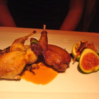 Boulevard - Squab, quail, wild rice and farrow with seared foie gras and a fig salad. - New American Near Me - San Francisco, California