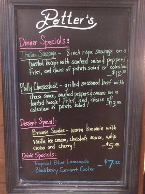 Menu photo 7 Potter's Lounge and Restaurant Kalamazoo, MI