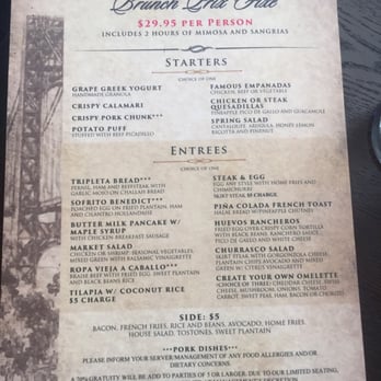 Sofrito New York - Brunch menu - Latin American Near Me - New York, New York