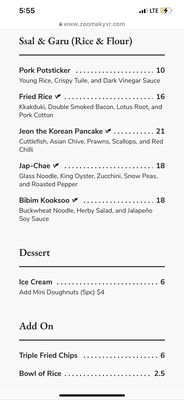 Menu photo 1 Zoomak Korean Tavern Vancouver, BC Menu photo 1 Zoomak Korean Tavern Vancouver, BC