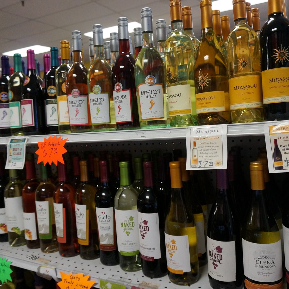 First Mart - rows of wine bottles on a shelf - Convenience Stores Near Me - San Jose, California First Mart - rows of wine bottles on a shelf - Convenience Stores Near Me - San Jose, California