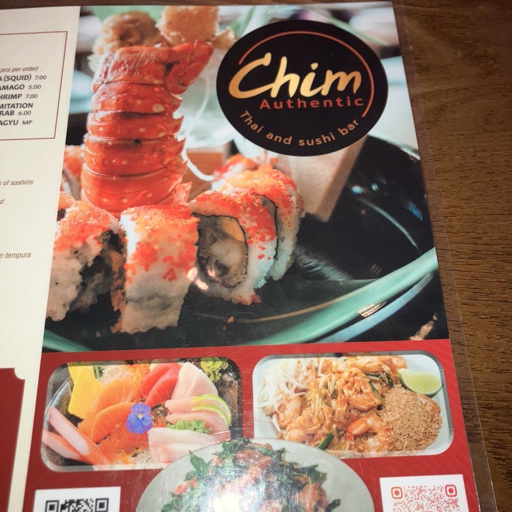 Chim Authentic Thai & Sushi - Menu Cover - Sushi Bars Near Me - Plantation, Florida Chim Authentic Thai & Sushi - Menu Cover - Sushi Bars Near Me - Plantation, Florida