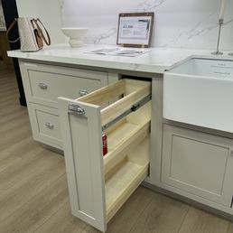 This is one of their several in house Kitchen Models. I recommend you work with the LJ Stone Quartz consultants & your contractor. This is one of their several in house Kitchen Models. I recommend you work with the LJ Stone Quartz consultants & your contractor.