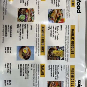 Saiga Vietnamese Eatery - Menu p.1 - Vietnamese Near Me - Orange, California