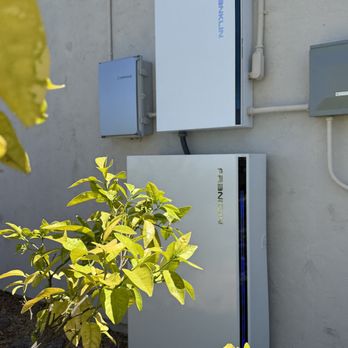 SolarFuze - Our backup battery and equipment.  It's nice the team also painted the conduit to match the exterior house color. - Solar Installation Near Me - San Diego, California