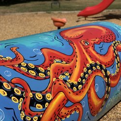 Elmer Digneo Park - Play tunnels with amazing art
