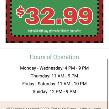 Fratello's Pizza - The price they advertise - Pizza Near Me - Parma Heights, Ohio Fratello's Pizza - The price they advertise - Pizza Near Me - Parma Heights, Ohio