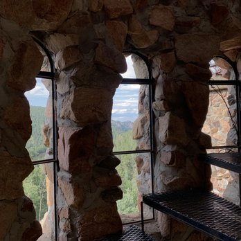 Bishop's Castle - Bishop Castle, looking out the tower windows towards the back. - Landmarks & Historical Buildings Near Me - Rye, Colorado