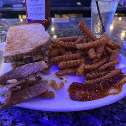 California Chicken Panini, Sweet Potato Fries California Chicken Panini, Sweet Potato Fries
