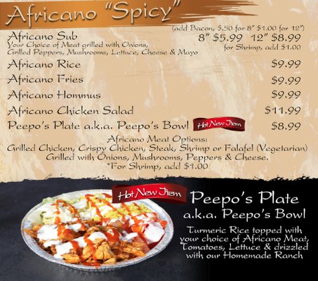 Menu photo 4 Peepo's Subs & Shawarma - Taylor Taylor, MI Menu photo 4 Peepo's Subs & Shawarma - Taylor Taylor, MI
