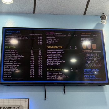 Milk Tea Lab - Menu - Bubble Tea Near Me - Vacaville, California