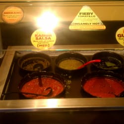 Moe's Southwest Grill - Salsa bar