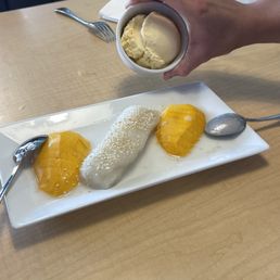 mango sticky rice w/ice cream mango sticky rice w/ice cream