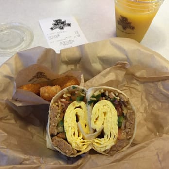 Burgerville - Breakfast burrito and a side of their hash browns (little potato sticks) - Burgers Near Me - Hillsboro, Oregon Burgerville - Breakfast burrito and a side of their hash browns (little potato sticks) - Burgers Near Me - Hillsboro, Oregon