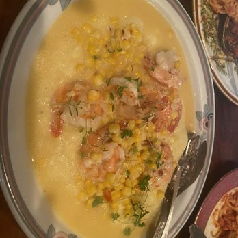 Gabbiano's - Shrimp Scampi with polenta and sweet corn - Italian Near Me - Portland, Oregon
