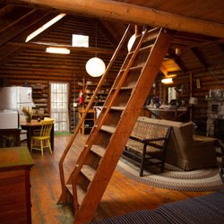 Floods Cove - Log Cabin Living room