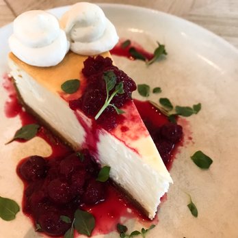 Bottiglia - NY Style Cheese Cake w/ Warm Cherries - Italian Near Me - Henderson, Nevada