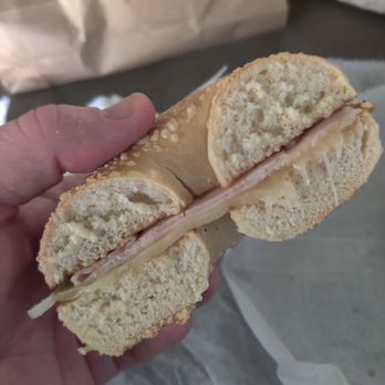St. Pete Bagel Co - I mean it doesn't get worse then this. Lol. Turkey and cheese bagel. - Bagels Near Me - Largo, Florida